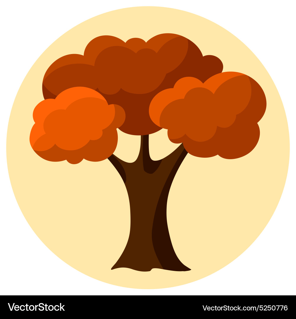 Autumn background design with abstract stylized vector image