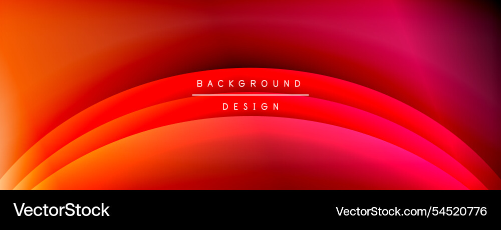 Bright rainbow style color gradient with curve Bright rainbow style color gradient with curve Vector Image