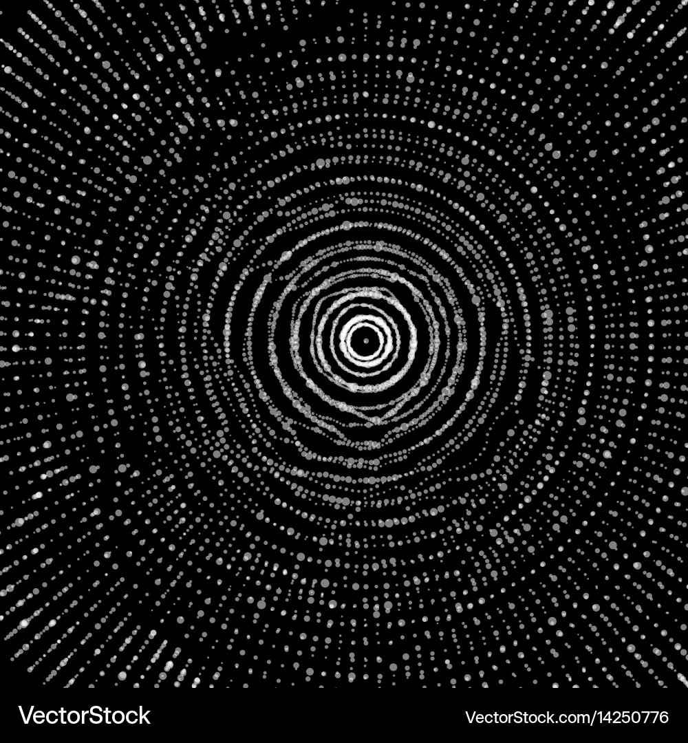 Digital Particle Burst Vector Image