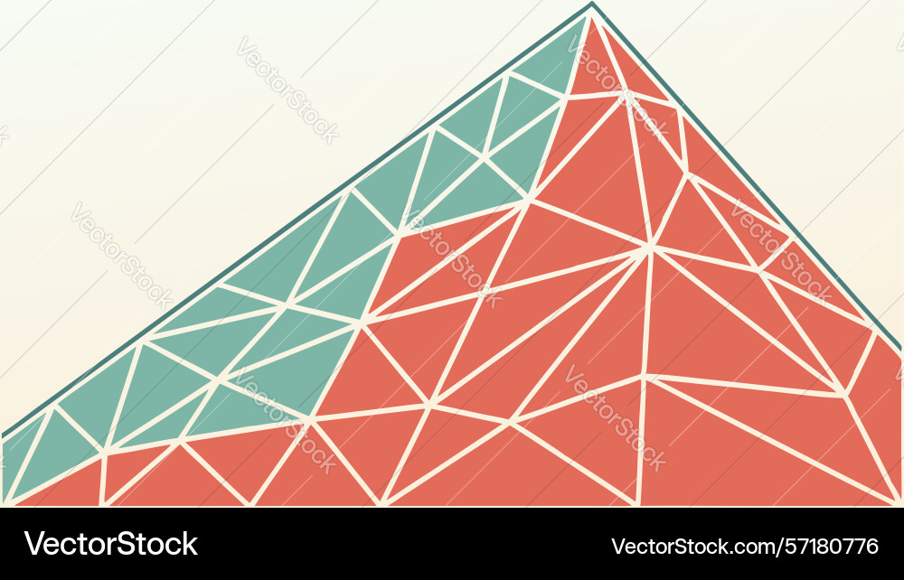 Dynamic geometric triangle pattern design element vector image