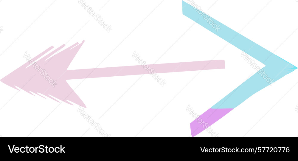 Minimalist outline arrow pointing right subtle vector image