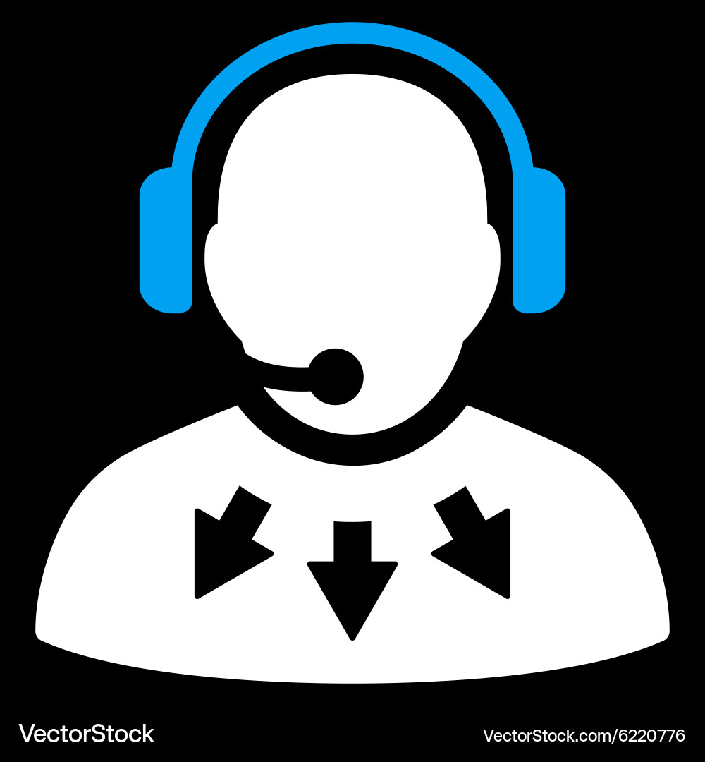 Operator message icon vector image