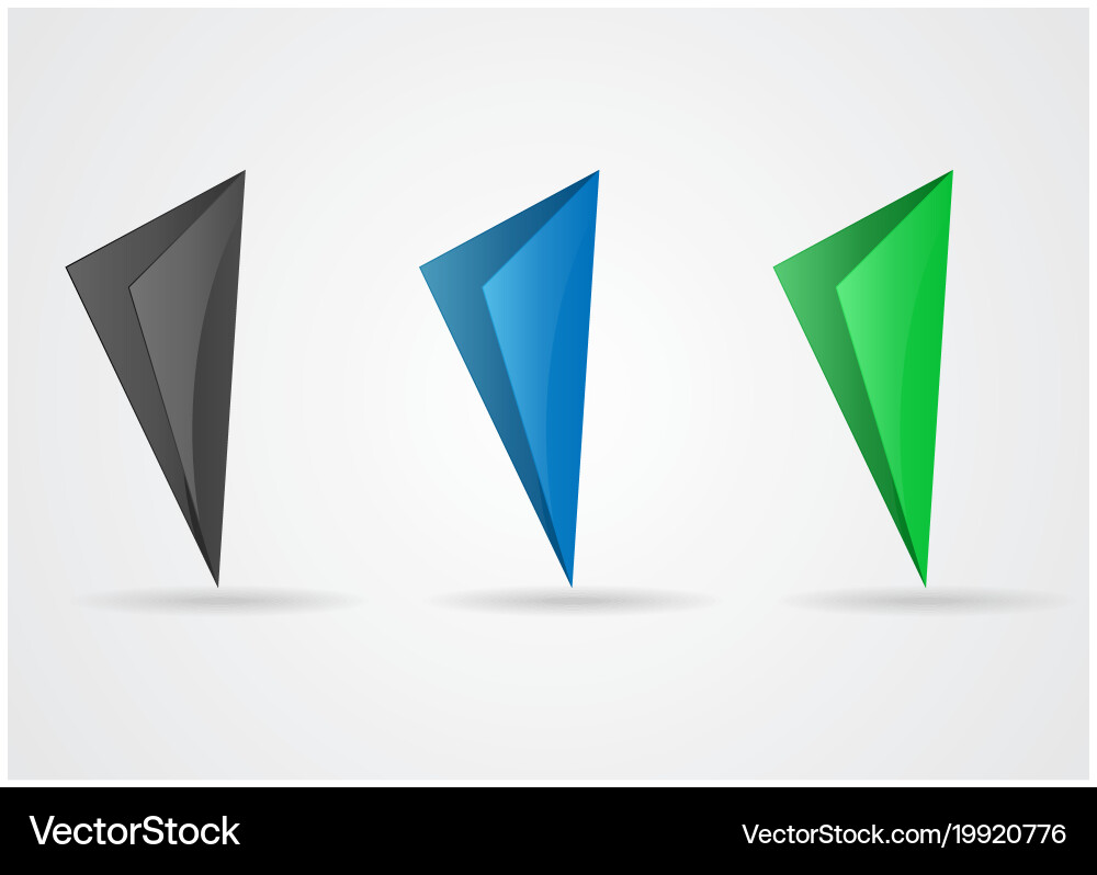 Set of map pointers vector image