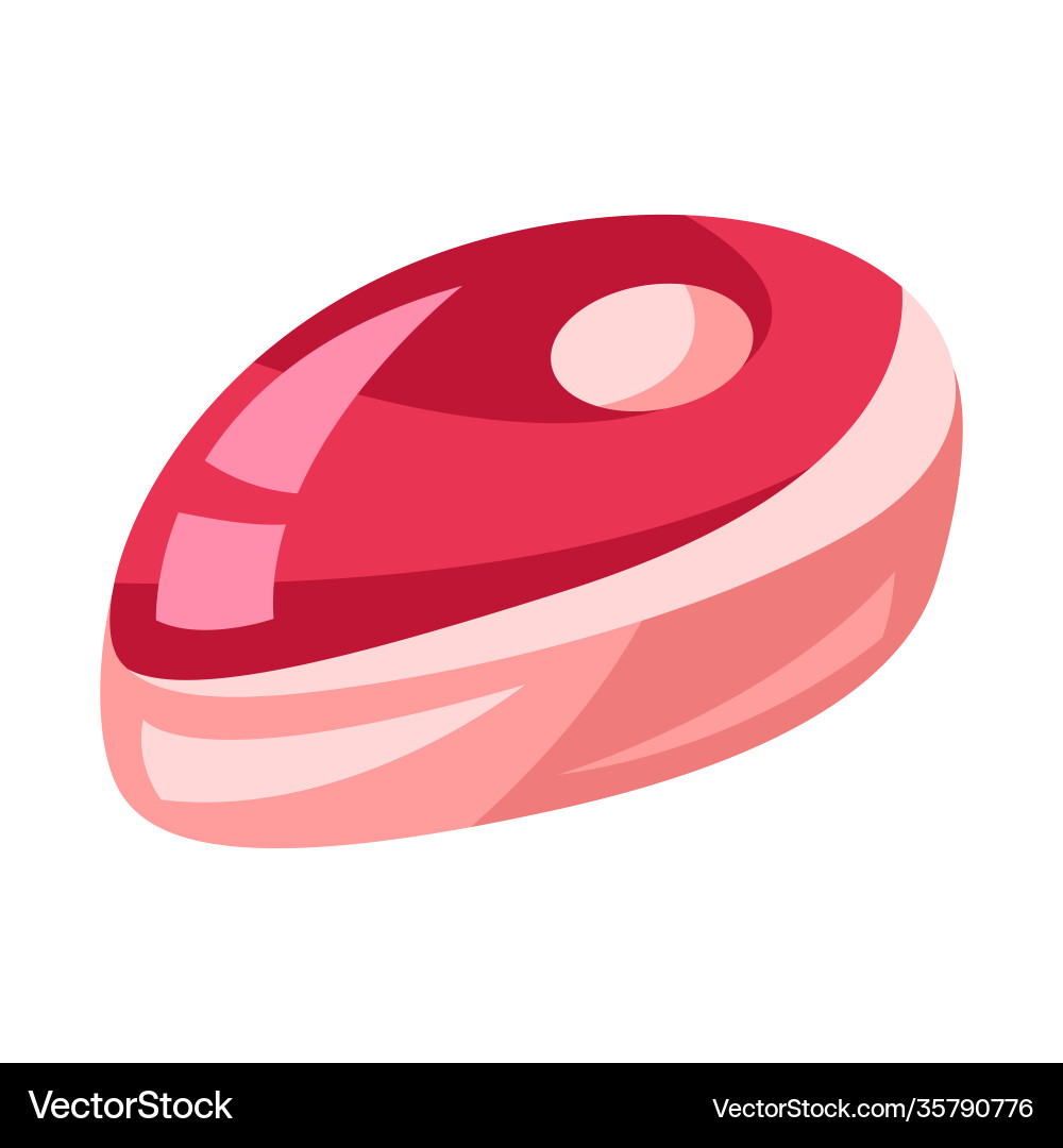 Stylized beef steak Royalty Free Vector Image - VectorStock