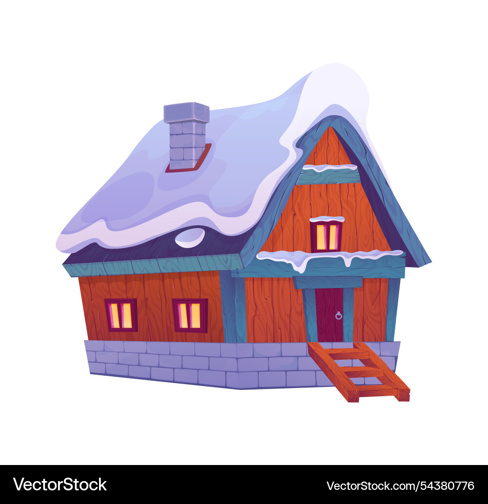 Winterlandschaft Holzhaus kalte Jahreszeit Natur Winterlandschaft Holzhaus kalte Jahreszeit Natur vektorbild