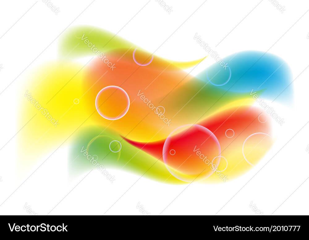 Abstract colorful background with waves vector image