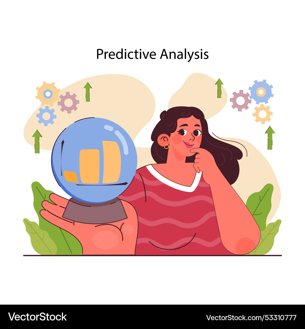 Analytics and data science abstract concept Analytics and data science abstract concept vector image
