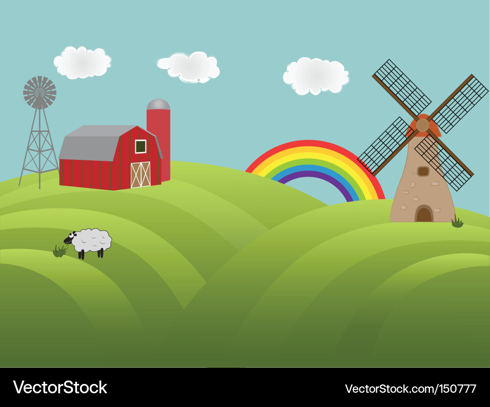 Farm Royalty Free Vector Image - VectorStock