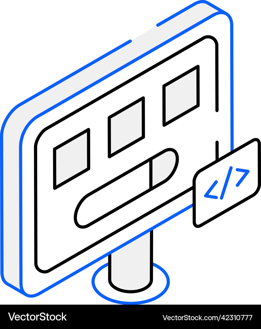 Interface coding vector image