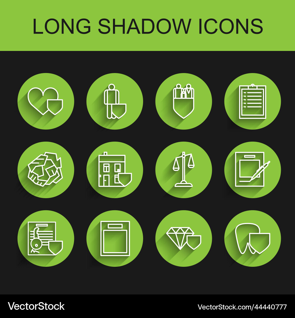 Set line document with key shield empty form Set line document with key shield empty form vector image