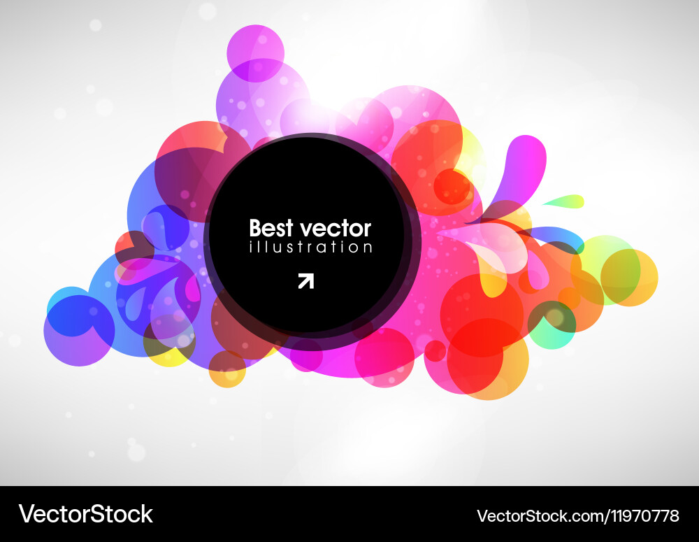 Abstract background in color vector image