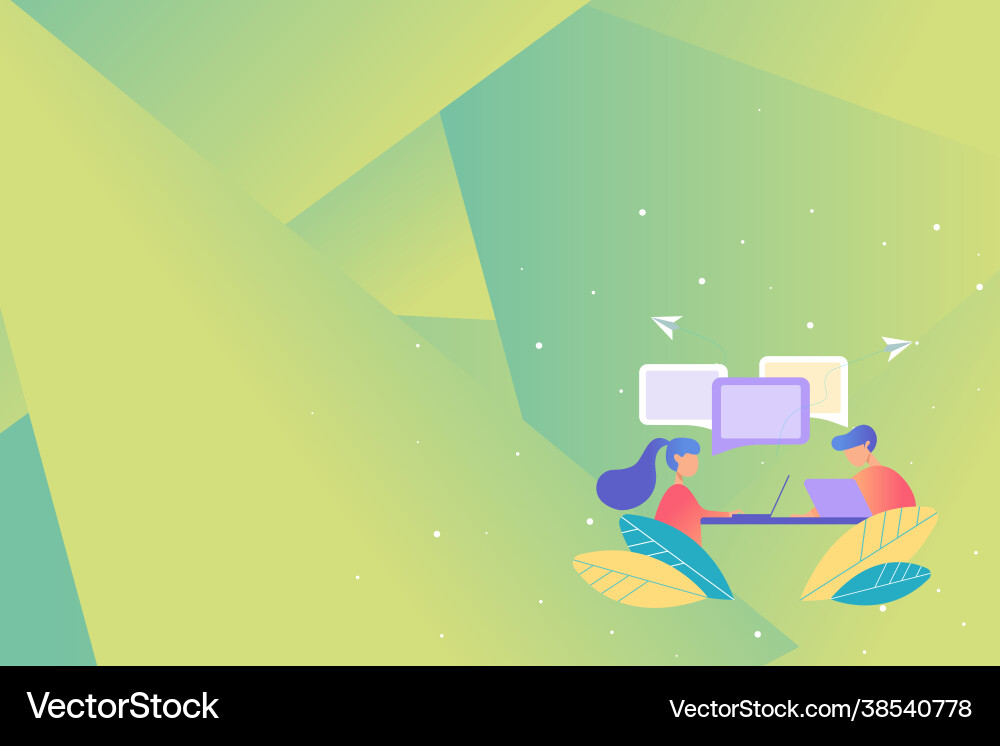Abstract conversation interview global Abstract conversation interview global vector image