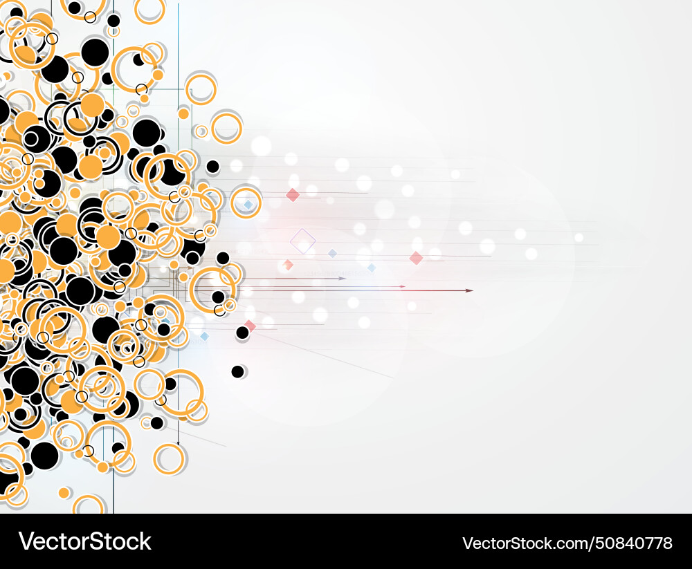 Abstract futuristic fade computer technology Vector Image
