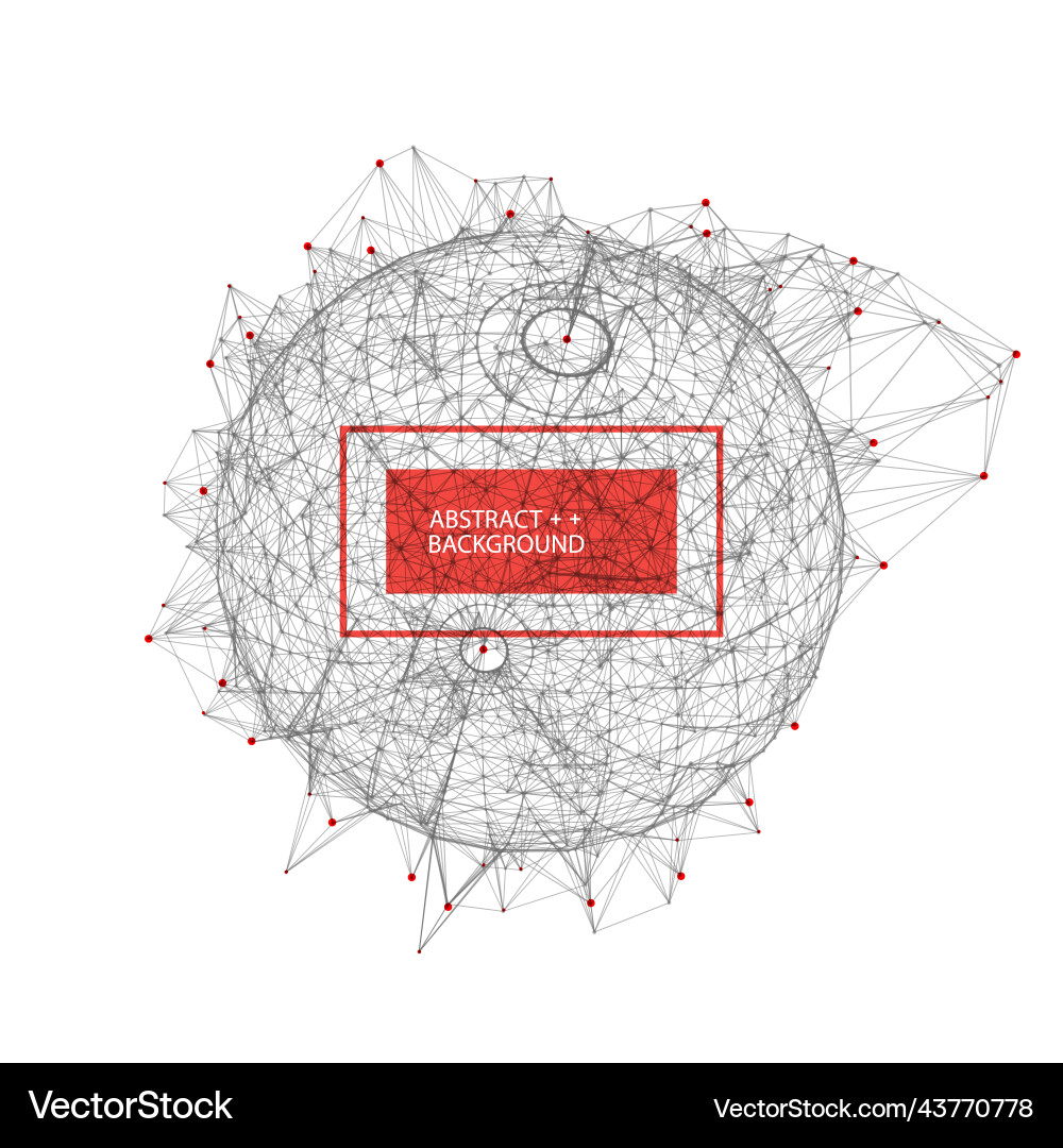Abstract geometric 3d sphere made of points Vector Image