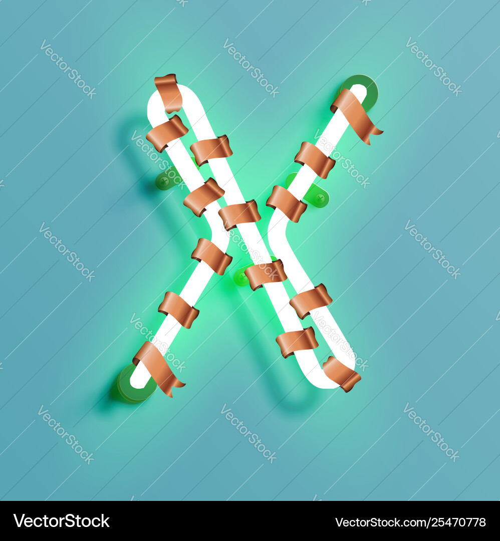 Neon Schriftart aus einem Schriftsatz mit Weihnachten Neon Schriftart aus einem Schriftsatz mit Weihnachten vektorbild