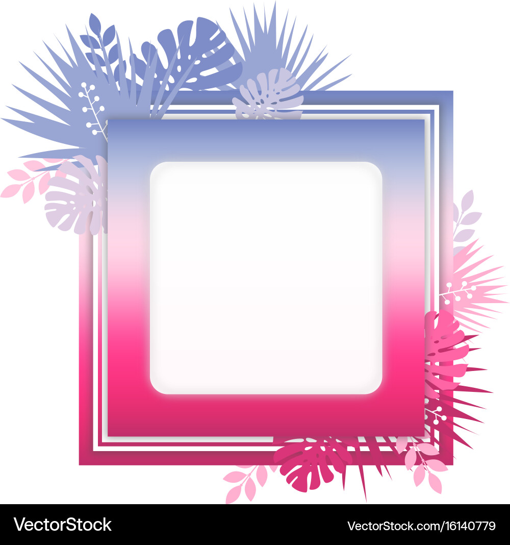Abstract template with colorful gradient vector image