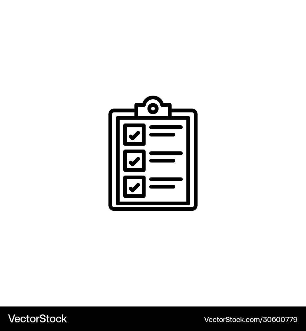 Checklist to do list icon vector image