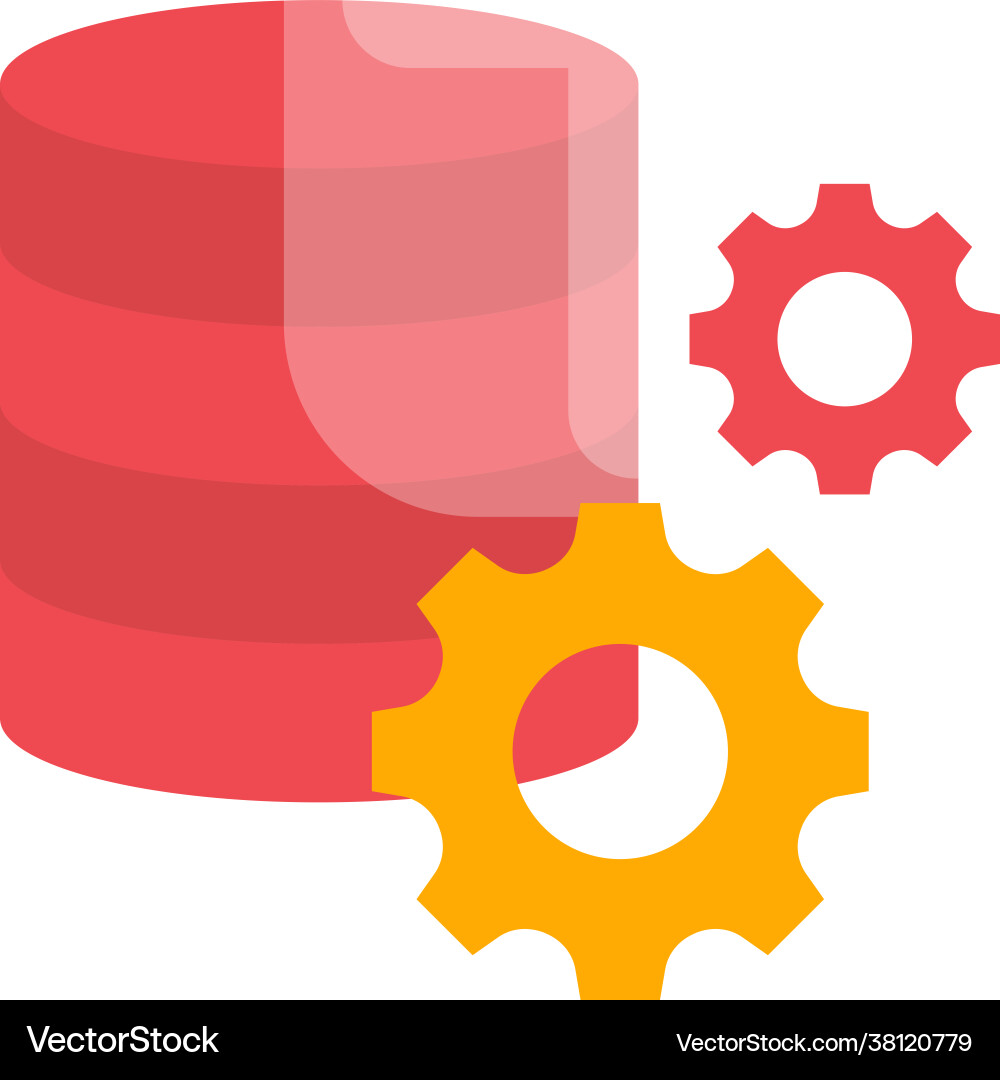 Database management style Database management style Vector Image