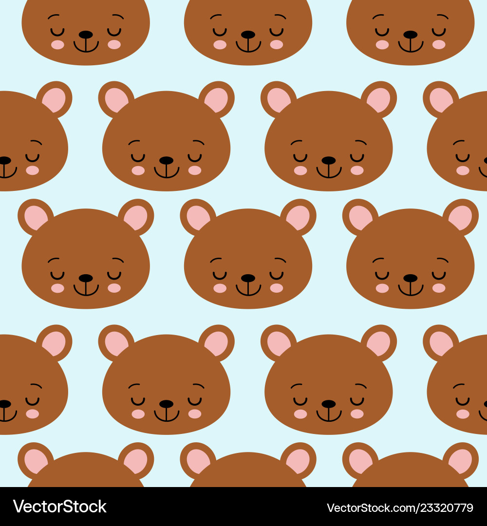 Fun seamless pattern texture design sleeping Vector Image