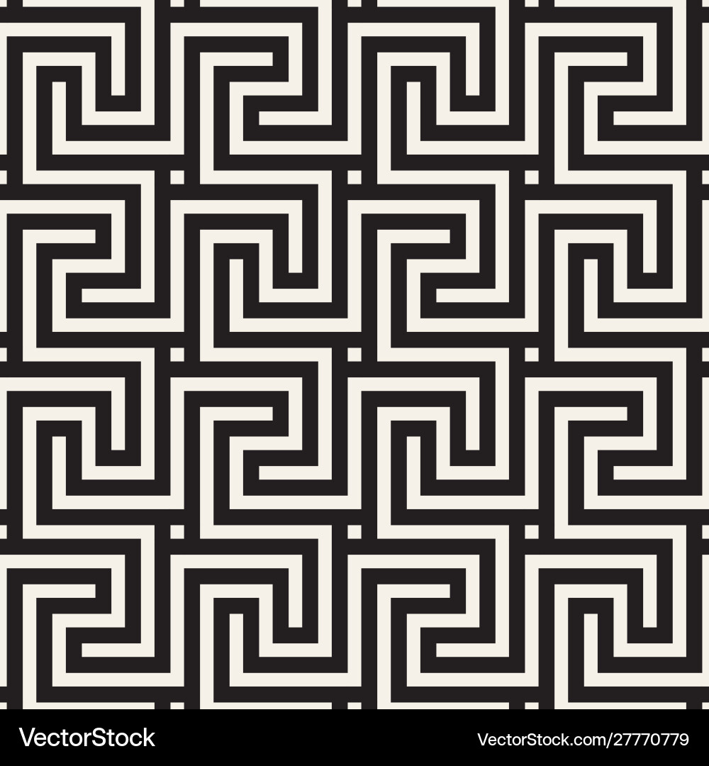Geometric Line Tiling Pattern vector image