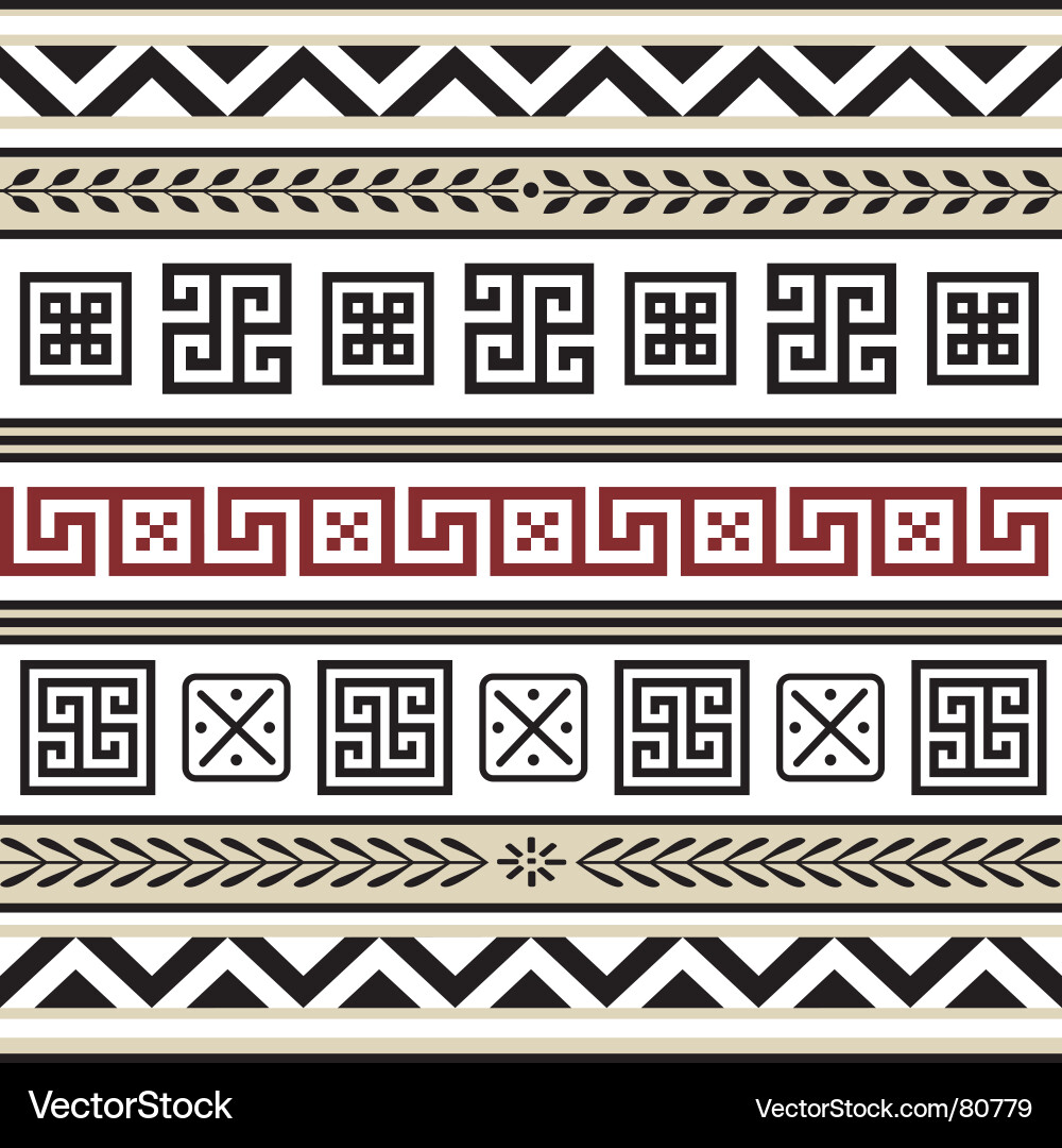 Geometric Pattern Border vector image