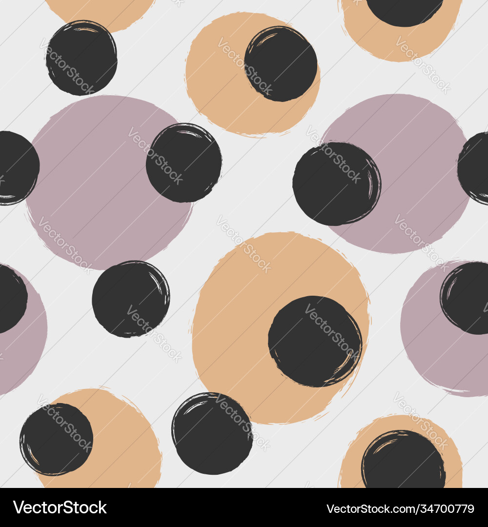 Repeating round dots drawn hand with rough Repeating round dots drawn hand with rough vector image