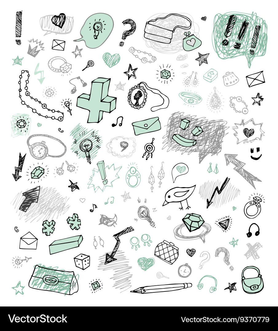 Set of design elements Vector Image