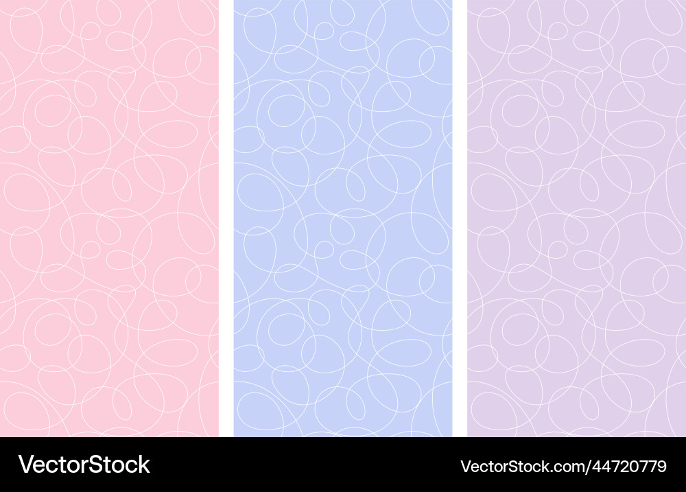 Set of rectangular seamless patterns Vector Image