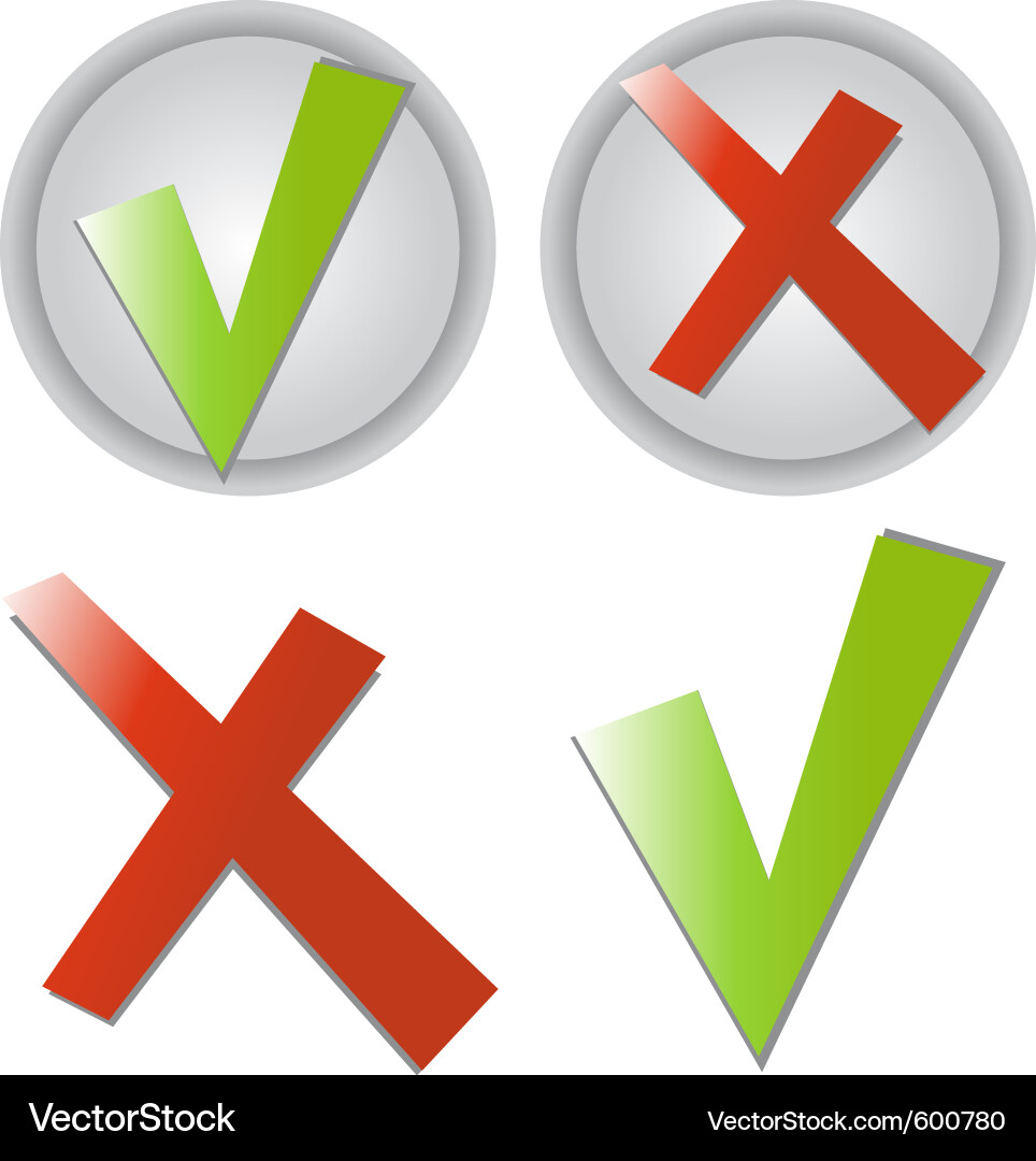 Check Marks Collection vector image