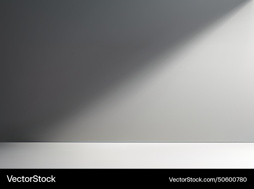 Empty studio room background with light shadow Empty studio room background with light shadow vector image
