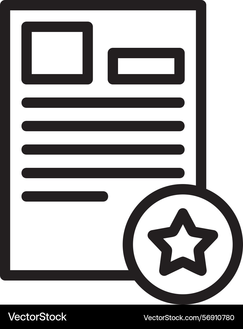 Feedback linear style icon design vector image