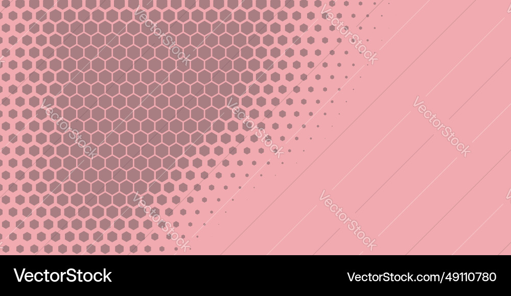 Geometric abstract hexagon two color background Vector Image