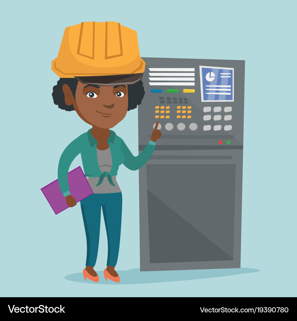 Industrial engineer working on control panel – Royalty-Free Vector |  VectorStock, image size:1000x1080
