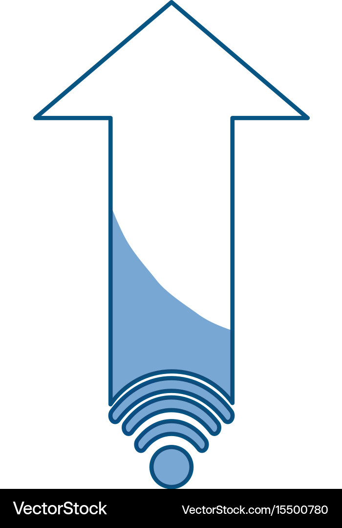 Isolated web arrow vector image
