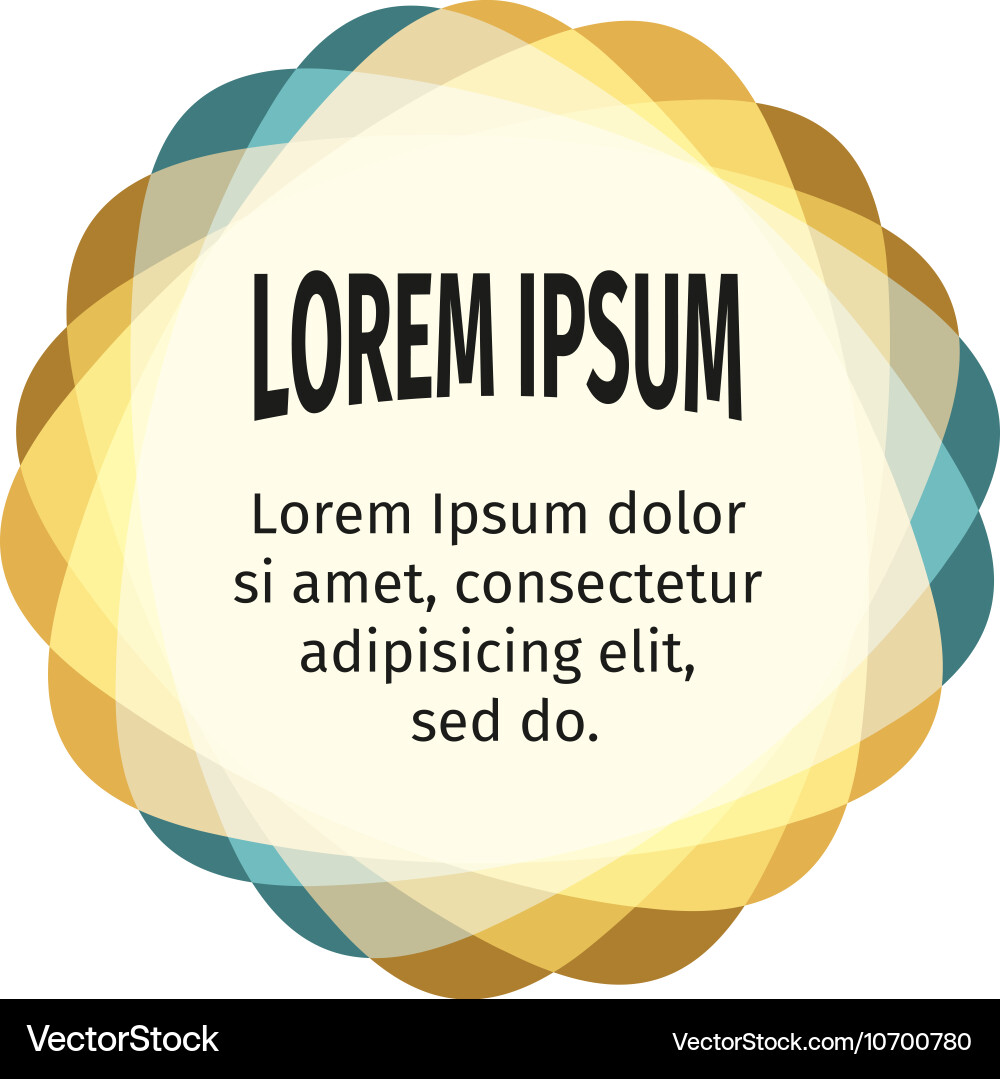Retro design elements for the abstract colorful vector image