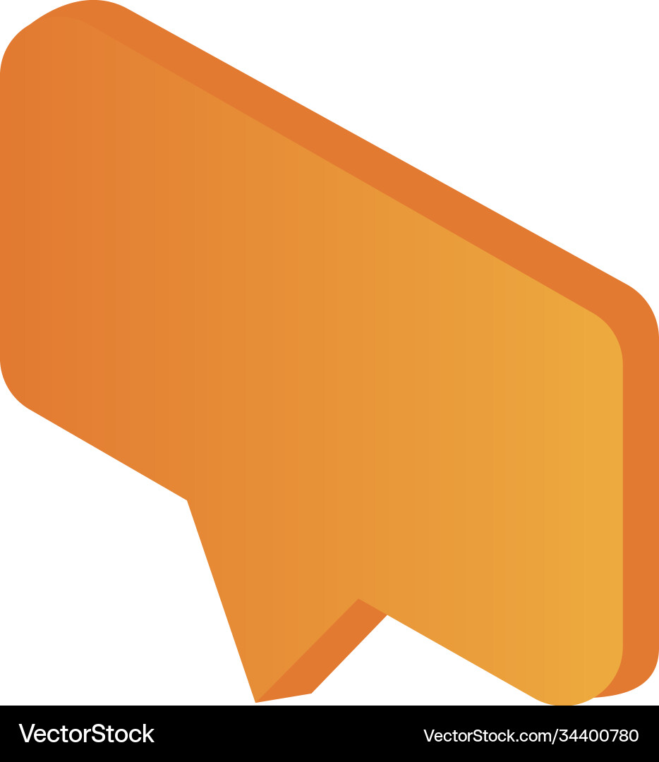 Speech bubble message isolated icon vector image