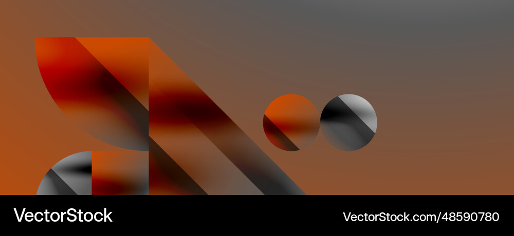 Triangles lines and round shapes - dynamic Vector Image