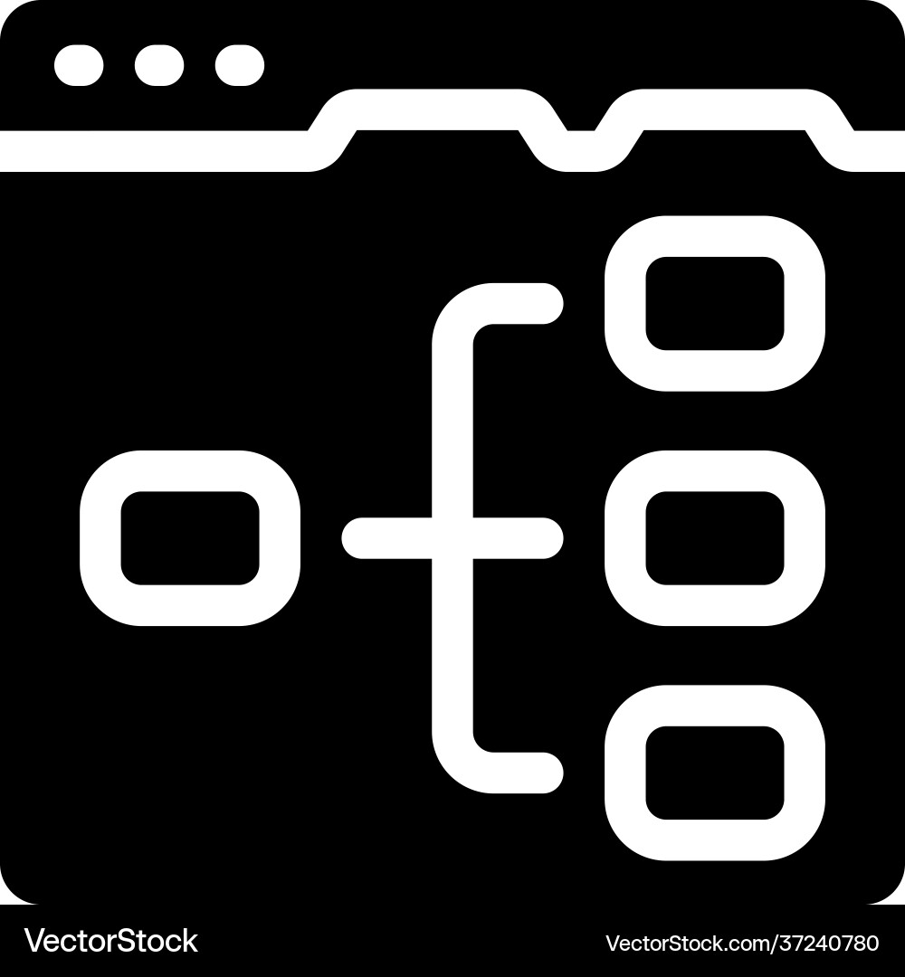 Web hierarchy vector image