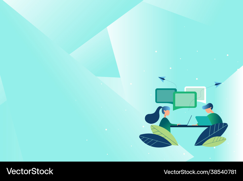 Abstract conversation interview global Abstract conversation interview global vector image