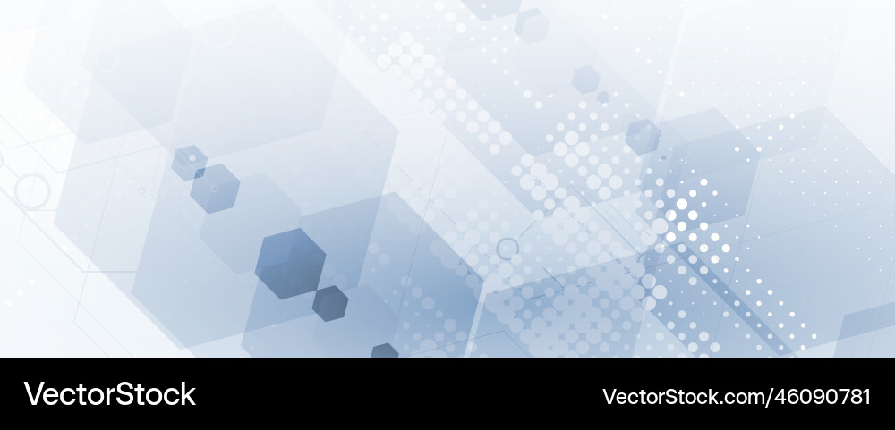 Abstract hexagon background technology poligonal Vector Image
