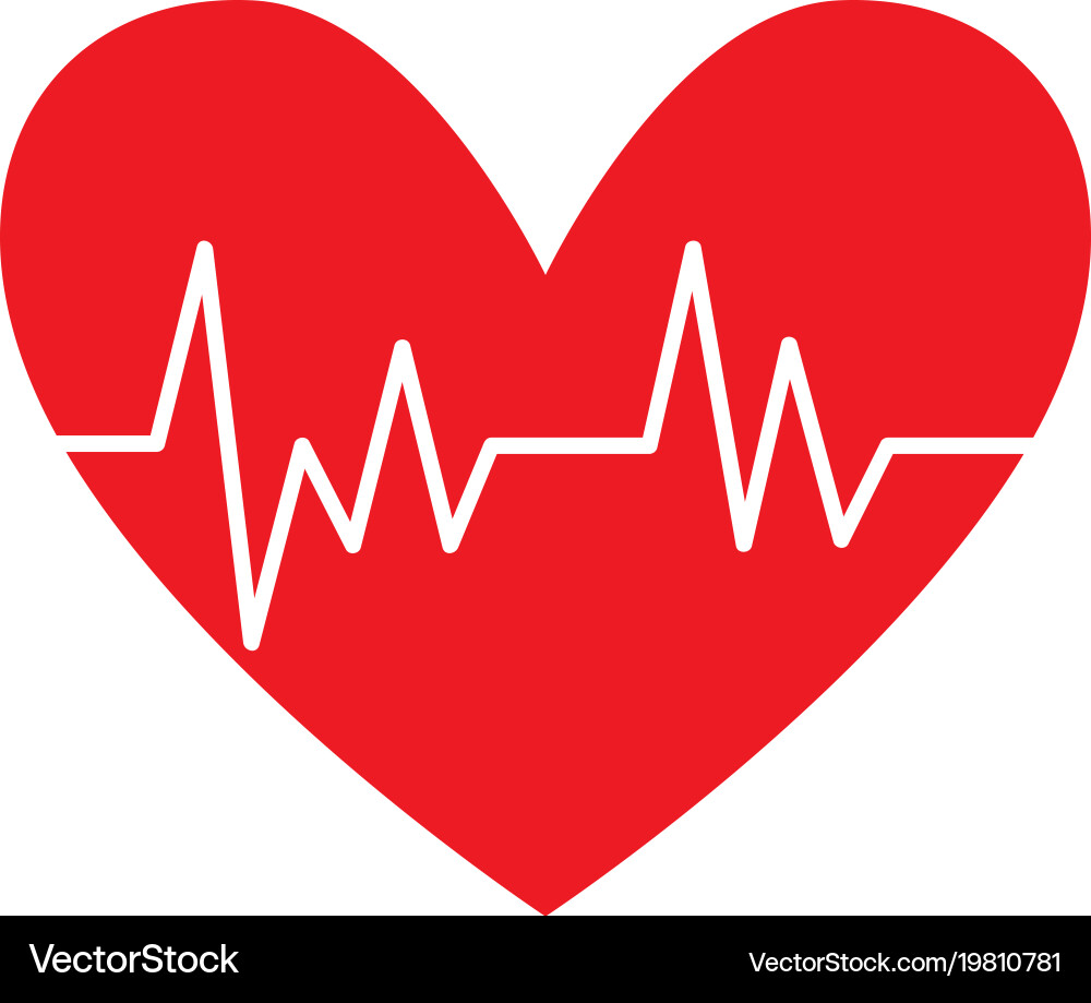 Health medical heartbeat pulse Vector Image