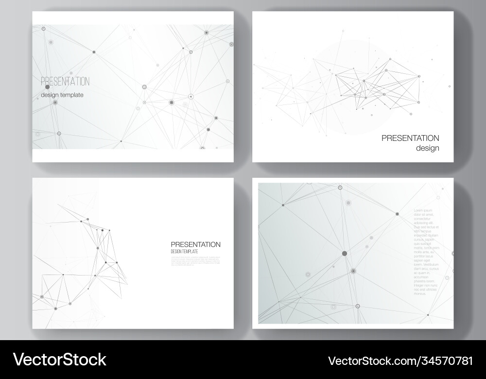 Layout presentation slides design Layout presentation slides design vector image