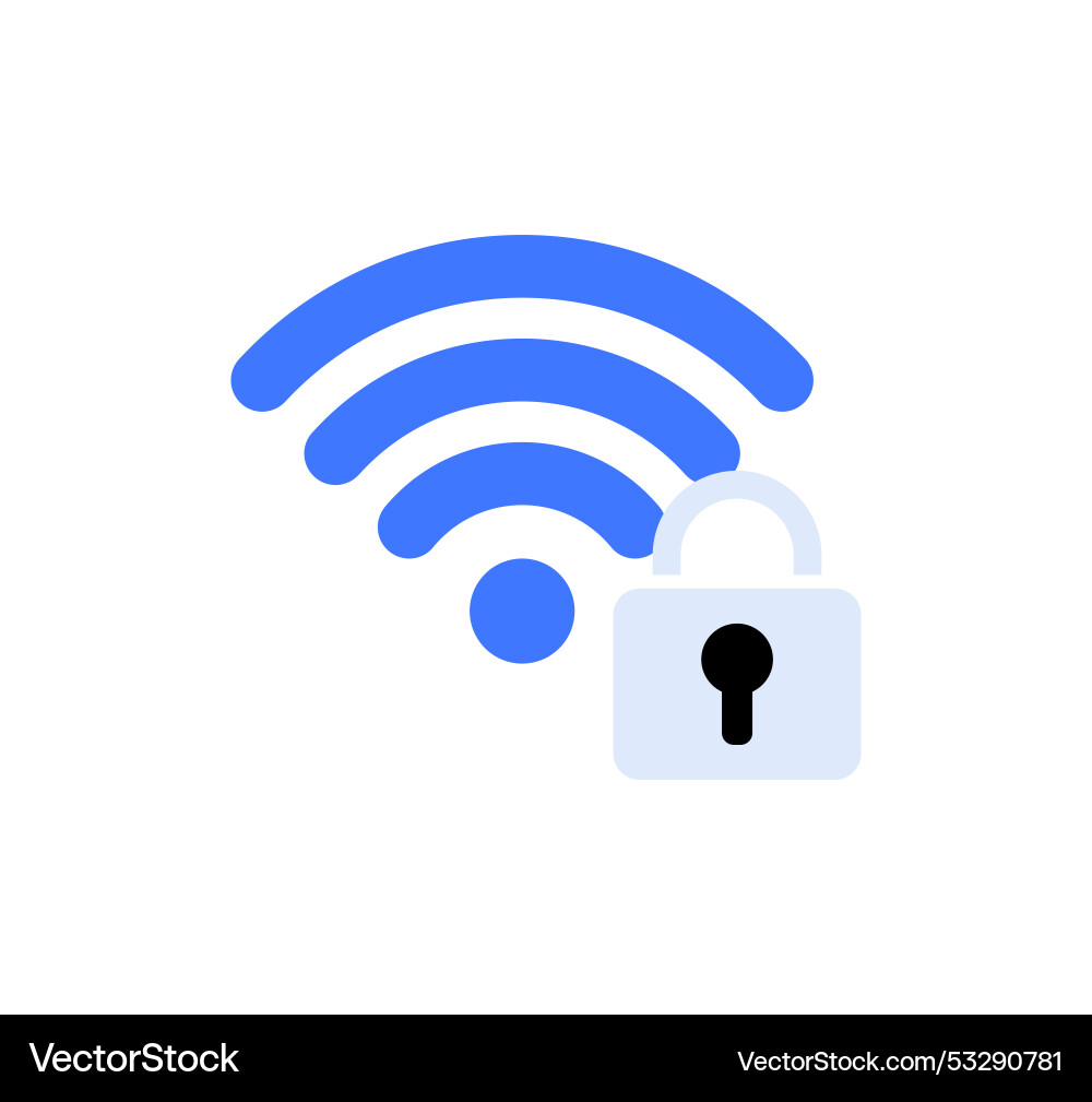 Network protection icon representing secure Vector Image