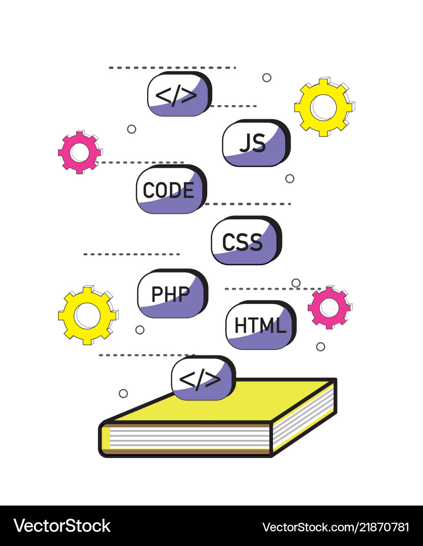 Program coding concept vector image