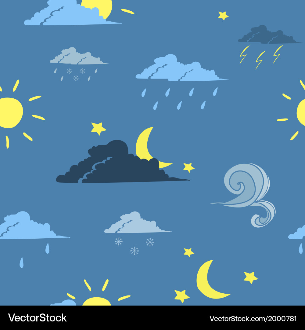 Weather Forecast Pattern Vector Image