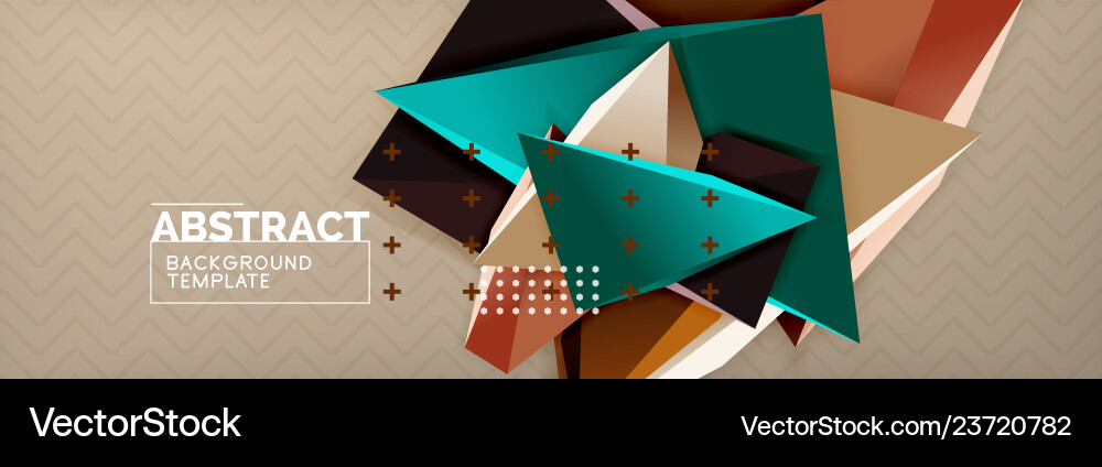 3d triangular shapes abstract background 3d triangular shapes abstract background vector image