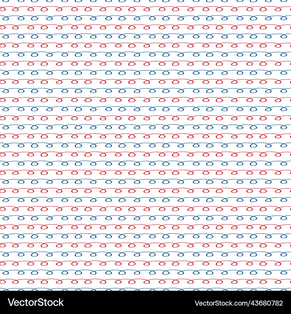 Abstract doodle loop seamless pattern vector image