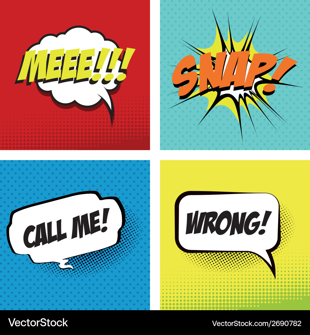 Abstract pop art objects on a special background vector image