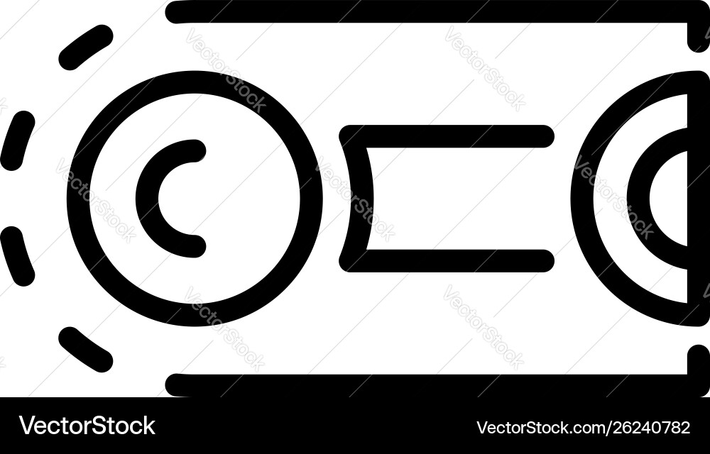 Assembly line roll icon outline style Assembly line roll icon outline style vector image