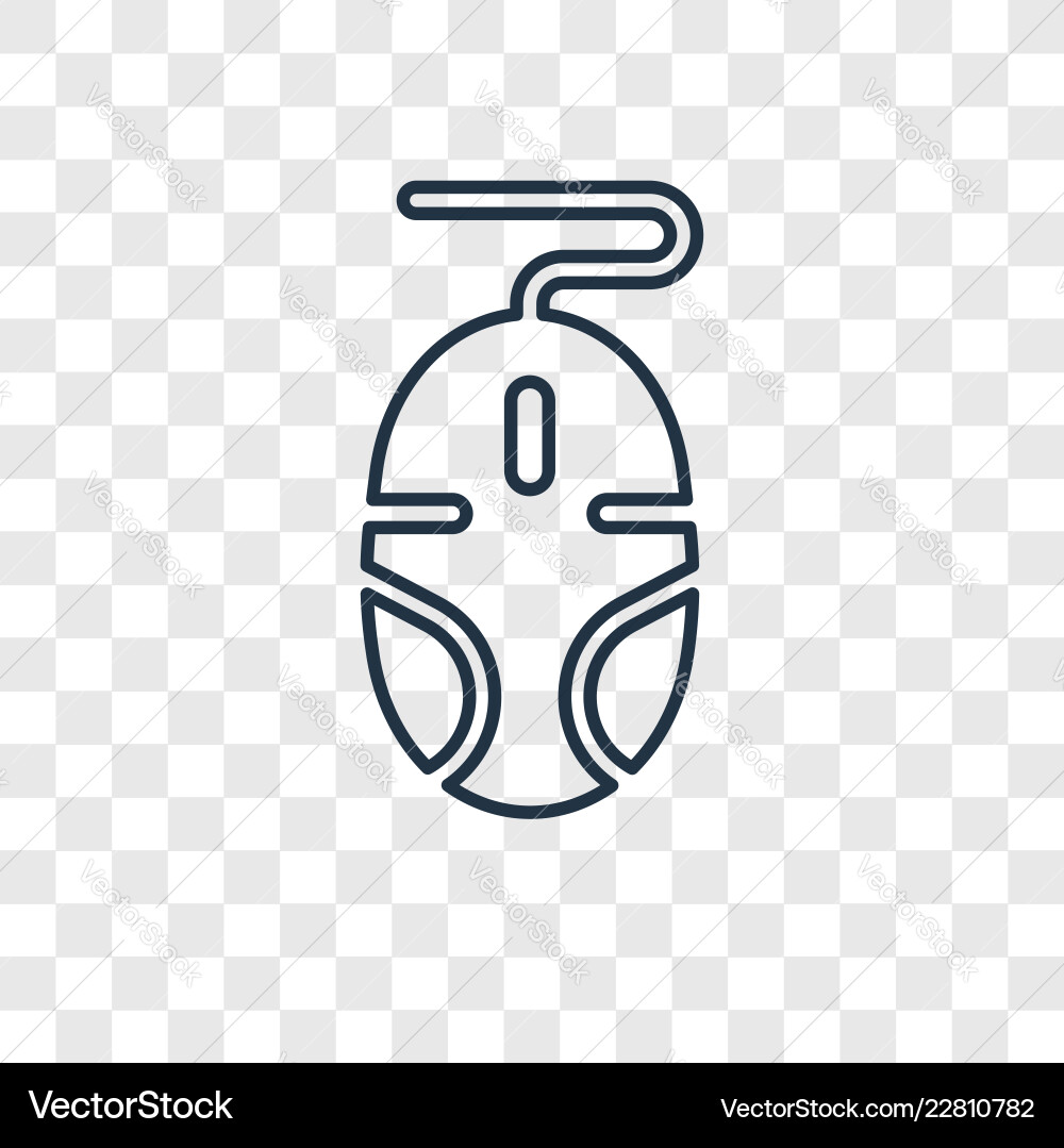 Computer mouse concept linear icon isolated Computer mouse concept linear icon isolated vector image